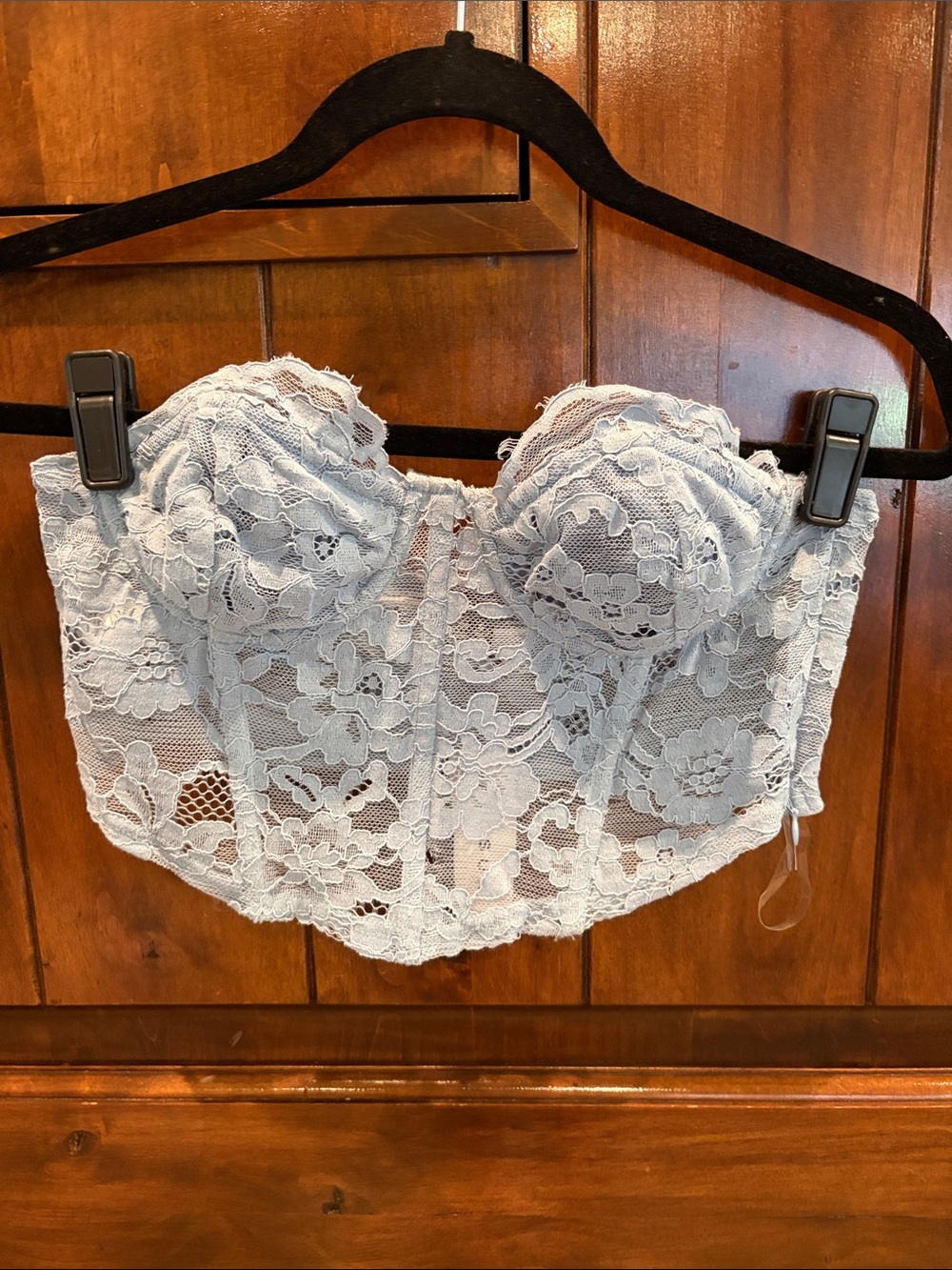 🩵 Lace Longline Bustier Corset Dusty Blue